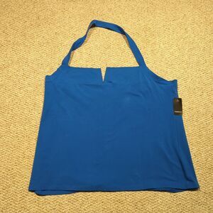 Torrid Foxy Square Neck Chic Halter Top Womens 4 4X Blue Summer Vacation